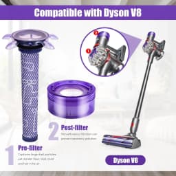 Filter for Dyson V8 Focus Upgraded Filter for Dyson V7 V8 New Version Cordless Vacuum V8 Animal Extra Vacuum SV25 SV37 Replaceme