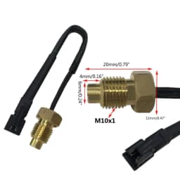 CPDD NTC 50k Motorcycle Water Temperature Meter Temp Probe Digital Temperature Transmitter SM-2A Plug Easy to install