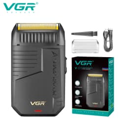 VGR 375 Professional Men's Electric Shaver Waterproof Independent Foil Electric Shaver Convenient Cordless Hair Trimmer