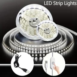 5V 2835 LED Strip Lights Can Be Pasted, Cuttable, White/Warm White Flexible LED Light For TV Backlight Home Cabinet Decor Lighti