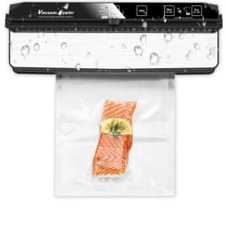 Electric Home Professional Food Vacuum Sealer Machine Widen Double Pump Thermal Sealing for Foods Preservation with Storage Bags