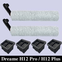 Dreame H12 Pro / H12 Plus Soft Brush Spare Parts Wet Dry Vacuum Cleaner Roller Hepa Filter Accessories