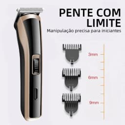 Kemei KM-418 Waterproof Hair Clipper Rechargeable Electric Barber Trimmer Professional Cordless Hair Cutting Machine For Men