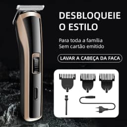 Kemei KM-418 Waterproof Hair Clipper Rechargeable Electric Barber Trimmer Professional Cordless Hair Cutting Machine For Men