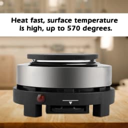 Portable 500W Electric Mini Stove Hot Plate Multifunction Home Heater (US Plug 110V)