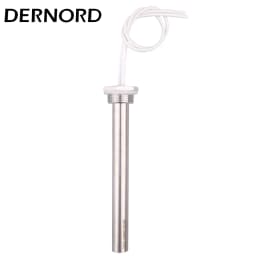 DERNORD DN25 Cartridge Immersion Heater Stainless Steel 304 Hot Water Rod 1kw/2kw/3kw Electric Tubular Heating Element 220V
