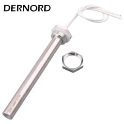 DERNORD DN25 Cartridge Immersion Heater Stainless Steel 304 Hot Water Rod 1kw/2kw/3kw Electric Tubular Heating Element 220V