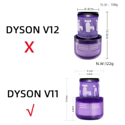 Fit For Dyson V11 Torque/ Drive V11 Animal/ V15 Detect /V11 Complete Pro/ V11 Fluffy V/ V11 Absolute Filter Vacuum Cleaner Parts