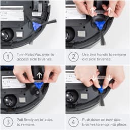 For Eufy 11S & RoboVac 30 & 30C & RoboVac 15C Side Brush Brushes Vacuum Cleaner Robotic Replacement Parts Accessory