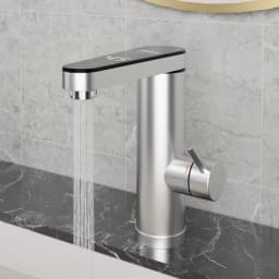 Fudeer 3400W 220V Electric Kitchen Water Heater Tap Instant Hot Stainless Steel Water Faucet Heater Cold Heating Faucet