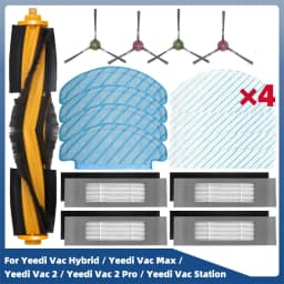 Main Side Brush Hepa Filter Mop Cloth For Yeedi Vac Hybrid Vac Max Vac 2 Vac 2 Pro Vac Station Robot Vacuum Cleaner Spare Parts