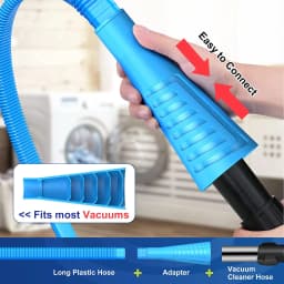 1pc Dryer Vent Cleaner Accessory, Vacuum Hose Attachment, Dryer Vent Hose Brush Lint Trap For Deep Cleaning, Fire Prevention