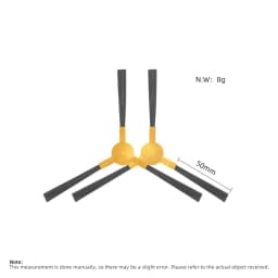 Compatible For ABIR X8 Robot Vacuum Cleaner Side Brush Hepa Filter Accessories Replacement Attachment Spare Parts Kit