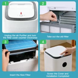 Air Purifier Filter For Xiaomi Mijia A1 Fresh Fan System MJXFJ-150-A1 Medium Efficiency High Efficiency Composite Filter 258*258