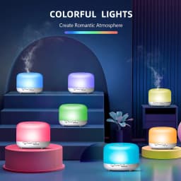 Aroma Diffuser Air Humidifier, Quiet 5-in-1 Premium Humidifier, Home Fragrance Aroma Diffuser with 7 LED Color Changing Light