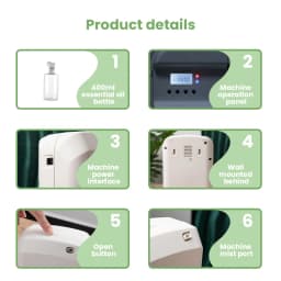 NAMSTE New Electric Aroma Diffuser Bluetooth 1000m³ Diffuser Essentail Oil Aromatherapy Machine Device Electric Aromatic Oasis