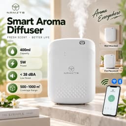 NAMSTE New Electric Aroma Diffuser Bluetooth 1000m³ Diffuser Essentail Oil Aromatherapy Machine Device Electric Aromatic Oasis