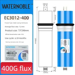 Waternoble RO Membrane for 1812-3013 Models 50G/75G/100G/400G/600G/800G Filter Element for Water Purifier & Pure Water Machine