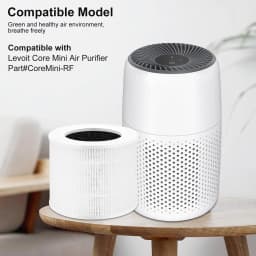 N0PF Air Purifier Filter High Efficiency HEPA Activated Carbon Filter Set Replacement Compatible For LEVOIT-Core Mini/Mini-RF