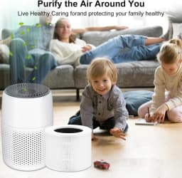 N0PF Air Purifier Filter High Efficiency HEPA Activated Carbon Filter Set Replacement Compatible For LEVOIT-Core Mini/Mini-RF