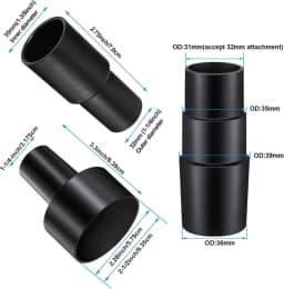 3pcs Vacuum Hose Adapters Kit Reducer Converter From 2.5/1.25inch  Household Vacuum Cleaner Adapter Tools