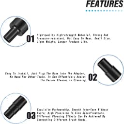 3pcs Vacuum Hose Adapters Kit Reducer Converter From 2.5/1.25inch  Household Vacuum Cleaner Adapter Tools