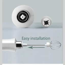 Electric Milk Frother Foam Maker Handheld Foamer High Speeds Drink Mixer Coffee Frothing Wand 3 In 1 Portable Rechargeable