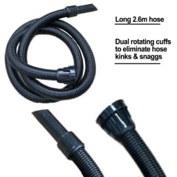 2.6m Long Hose For Numatic Vacuum Fits Models NRV200, NRV200-22- Plus A Wide Variety Compatible With For Henry Models