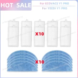 Fit For (ECOVACS DEBOT Y1 PRO, DEEBOOT NEO 2.0, YEEDI Y1 PRO) Vacuum Parts Main Roller Side Brush Filter Mop Cloth Accessories