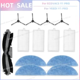Fit For (ECOVACS DEBOT Y1 PRO, DEEBOOT NEO 2.0, YEEDI Y1 PRO) Vacuum Parts Main Roller Side Brush Filter Mop Cloth Accessories