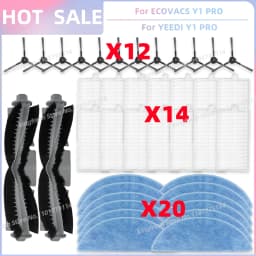 Fit For (ECOVACS DEBOT Y1 PRO, DEEBOOT NEO 2.0, YEEDI Y1 PRO) Vacuum Parts Main Roller Side Brush Filter Mop Cloth Accessories