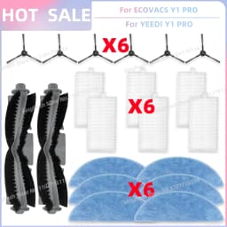 Fit For (ECOVACS DEBOT Y1 PRO, DEEBOOT NEO 2.0, YEEDI Y1 PRO) Vacuum Parts Main Roller Side Brush Filter Mop Cloth Accessories