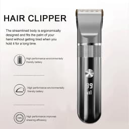 Electric Hair Clipper Professional Trimmer Household Waterproof LED Display Men Hair Trimmer USB Charging Haircut Tools Set