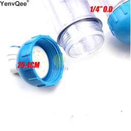WATER FILTER 2PCS T33 Cartridge Housing DIY T33 Shell Filter Bottle 4Pcs Fittings Water Purifier for Reverse Osmosis System