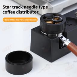 GZZT NCD58 Needle Type Coffee Distributor 58mm/54mm/51mm Compatible Coffee Tamper Space Aluminum & Stainless Steel Tamping Tool