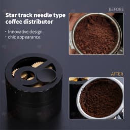GZZT NCD58 Needle Type Coffee Distributor 58mm/54mm/51mm Compatible Coffee Tamper Space Aluminum & Stainless Steel Tamping Tool