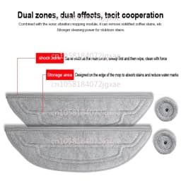 Roborock S8 Max V Ultra G20s Robot Vacuum Cleaner Accessories Mop Choth Vacuum Bags Side Brush Filter Replaceable Spare Parts