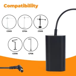 Power Supply Compatible with Dyson Solarcycle Morph Desk Light CD03 CD04 CD05 CD06 Desk Lamp Cable CF04 CF06 Floor Light Cord
