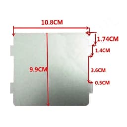 Microwave Oven Parts Mica Slice Super Thick Heat Insulation Accessories Mica Sheet Thicker Spare Frigidaire Waveguide Cover 2pcs