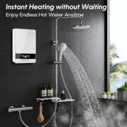 Instant Electric Tankless Water Heater Shower Bathroom Bath Water Heater 220V 7000W Temperature Automatica Household Hotel