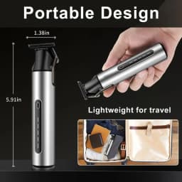 Beard Trimmer for Men Professional Hair Clippers Zero Gapped Hair Trimmer Cordless USB Rechargeable Easy To Hold and Use Clipper