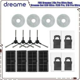 Dreame L10s Pro Ultra Heat / L10s Ultra Gen 2 / Dreame D20 Ultra / Mova E30 Ultra Main Side Brush Filter Mop Cloth Bag