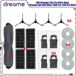 Dreame L10s Pro Ultra Heat / L10s Ultra Gen 2 / Dreame D20 Ultra / Mova E30 Ultra Main Side Brush Filter Mop Cloth Bag