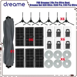 Dreame L10s Pro Ultra Heat / L10s Ultra Gen 2 / Dreame D20 Ultra / Mova E30 Ultra Main Side Brush Filter Mop Cloth Bag