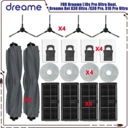Dreame L10s Pro Ultra Heat / L10s Ultra Gen 2 / Dreame D20 Ultra / Mova E30 Ultra Main Side Brush Filter Mop Cloth Bag