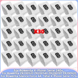 Dust Bag Fit For Rowenta Tefal X-Plorer Serie 75 S+/ 70+/ 580 Max/240+/140+ RG9197WH RR8497WH ZR200520 ZR200540 Silence Force 4A