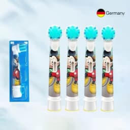 Oral B EB10 Kids Electric Toothbrush Replacement Heads Tiny Round Head Soft Bristle Teeth Cleaning Brush Refill