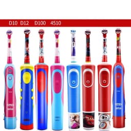 Oral B EB10 Kids Electric Toothbrush Replacement Heads Tiny Round Head Soft Bristle Teeth Cleaning Brush Refill