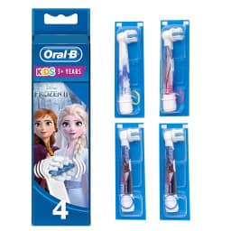 Oral B EB10 Kids Electric Toothbrush Replacement Heads Tiny Round Head Soft Bristle Teeth Cleaning Brush Refill