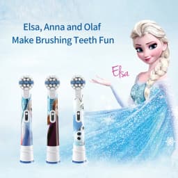 Oral B EB10 Kids Electric Toothbrush Replacement Heads Tiny Round Head Soft Bristle Teeth Cleaning Brush Refill